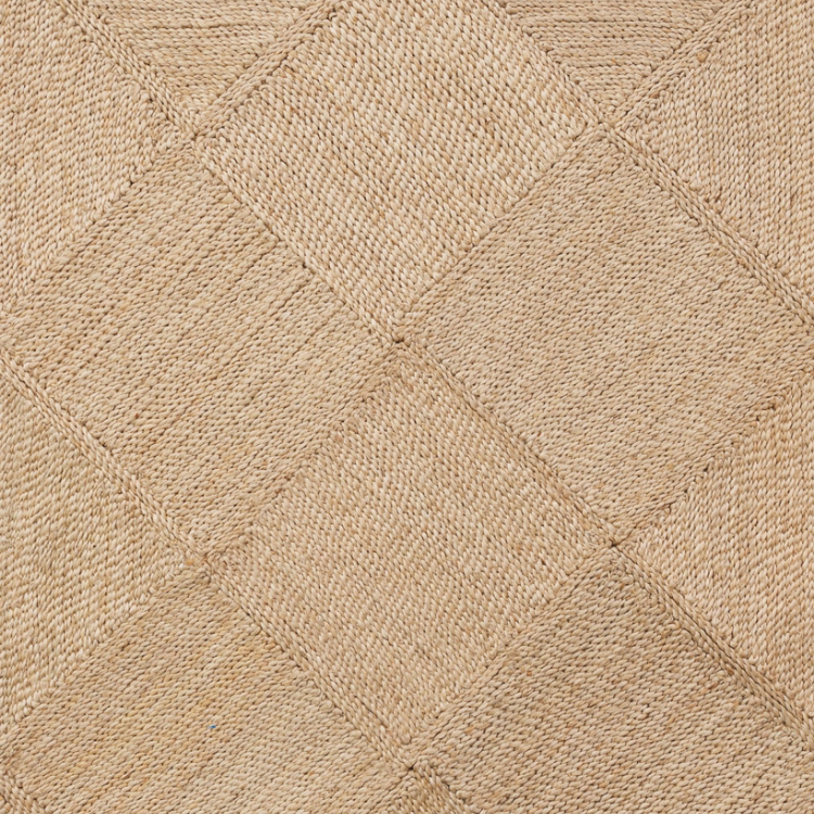 Our medium jute rugs are truly a work of love, and a work of art! Each of the squares in our rugs is handcrafted by our artisan partners in Bangladesh , then each piece is sewn  together in a gorgeous geometric pattern. These fair trade rugs are available in three sizes, runner, medium & large, ensuring the perfect fit for your space.