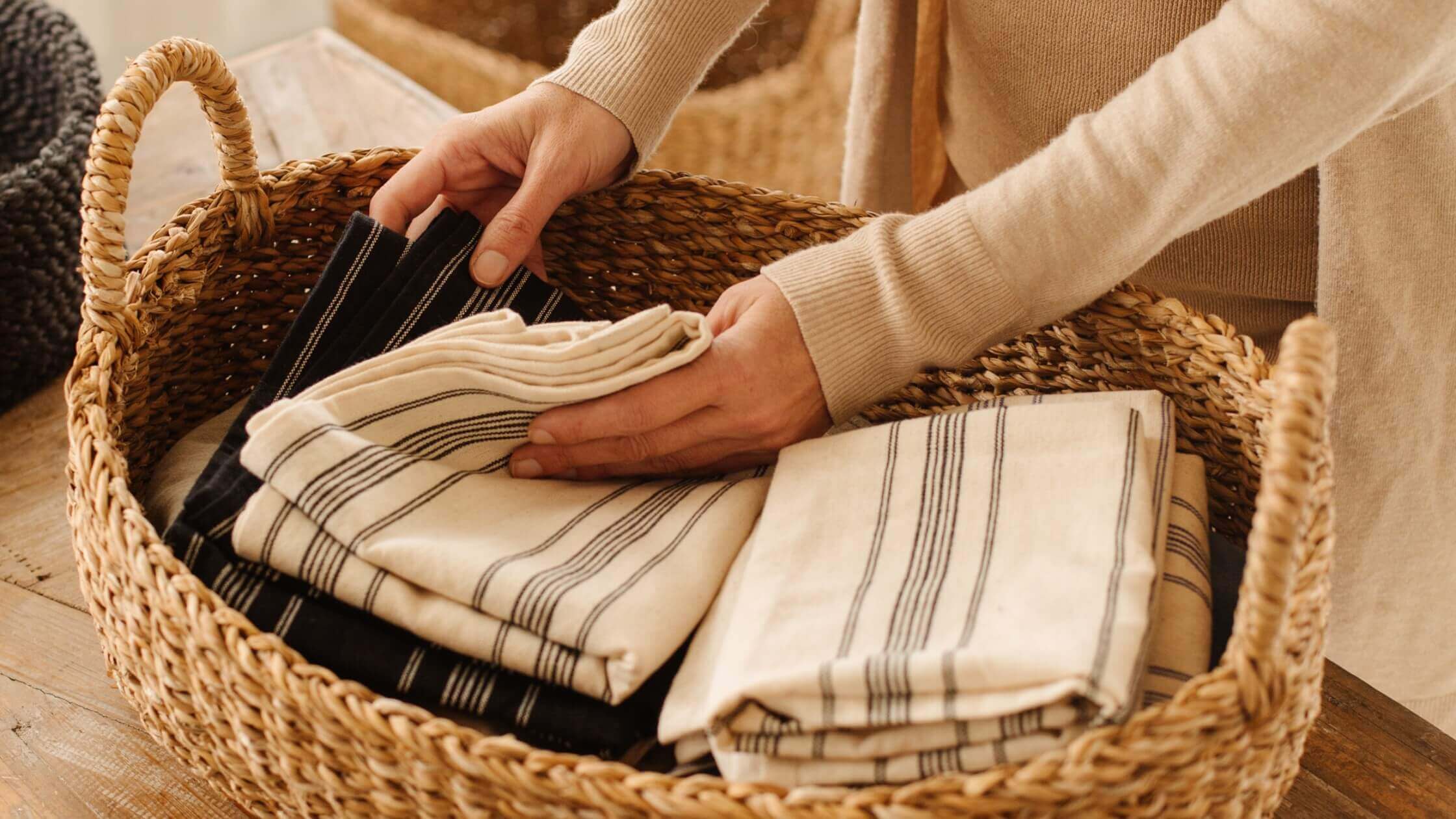 Basket and Towels