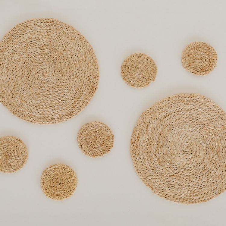 Each of our fair trade jute placemats are crafted by hand by our artisan partners in Bangladesh. Their design ensures these woven placemats will accompany many a meal with your loved ones. The handwoven parcel also makes this collection a wonderful gift for the exuberant home chefs in your life!
