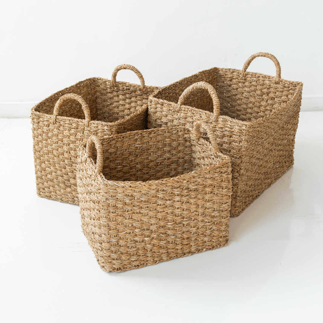 Harvest Chatai Weave Rectangle Basket New Arrivals