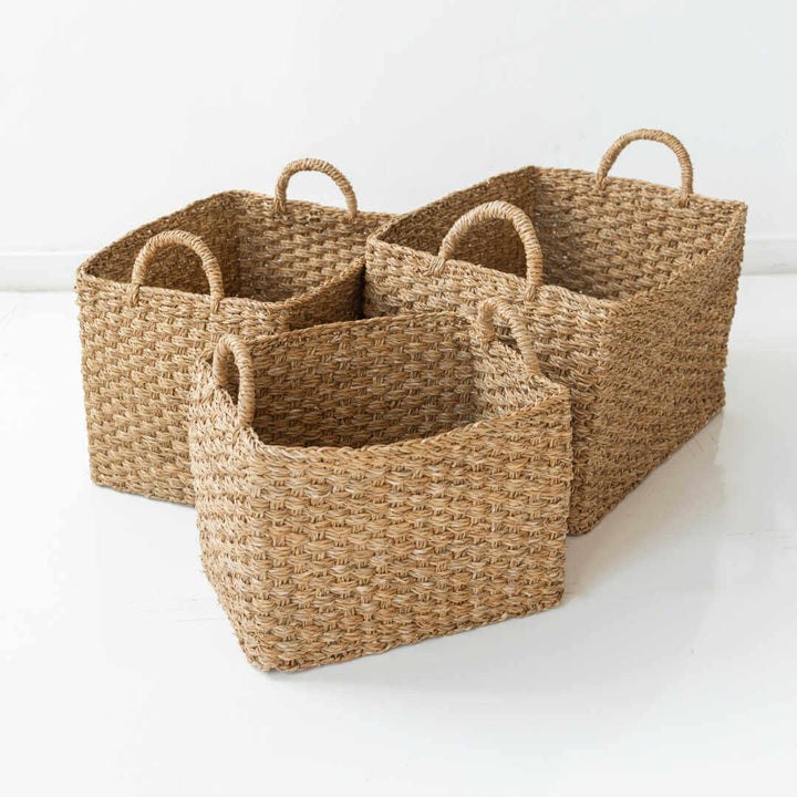 Harvest Chatai Weave Rectangle Basket New Arrivals