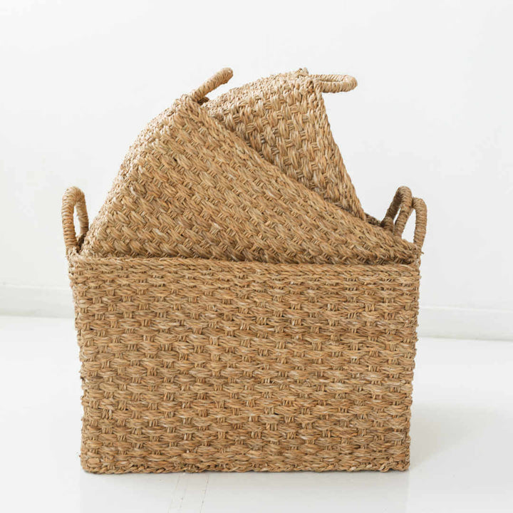 Harvest Chatai Weave Rectangle Basket New Arrivals