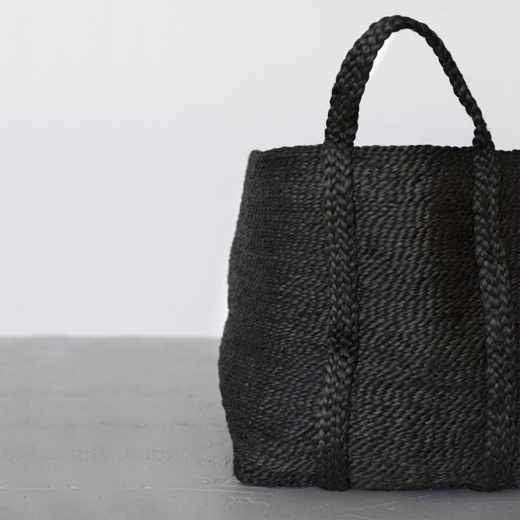 Large Jute Basket - Charcoal Baskets & Storage