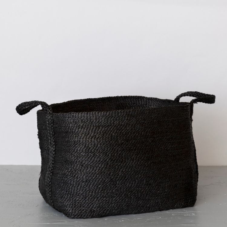 Large Jute Basket - Charcoal Baskets & Storage