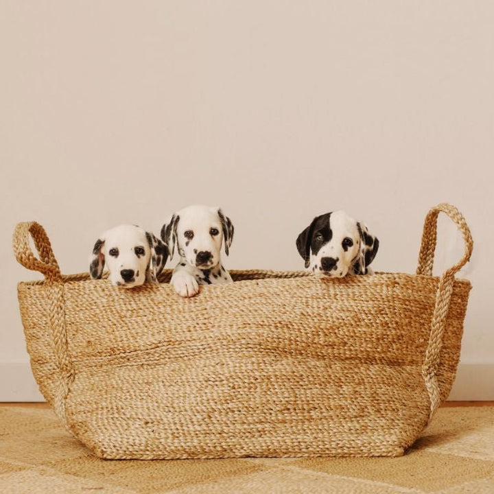 Large Jute Basket - Natural Baskets & Storage