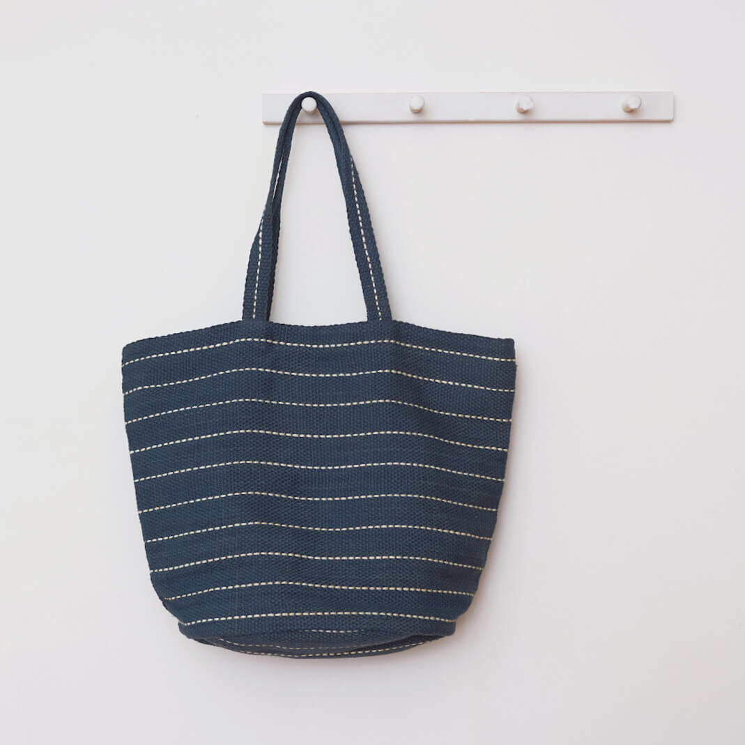 Marin Striped Tote Indigo New Arrivals