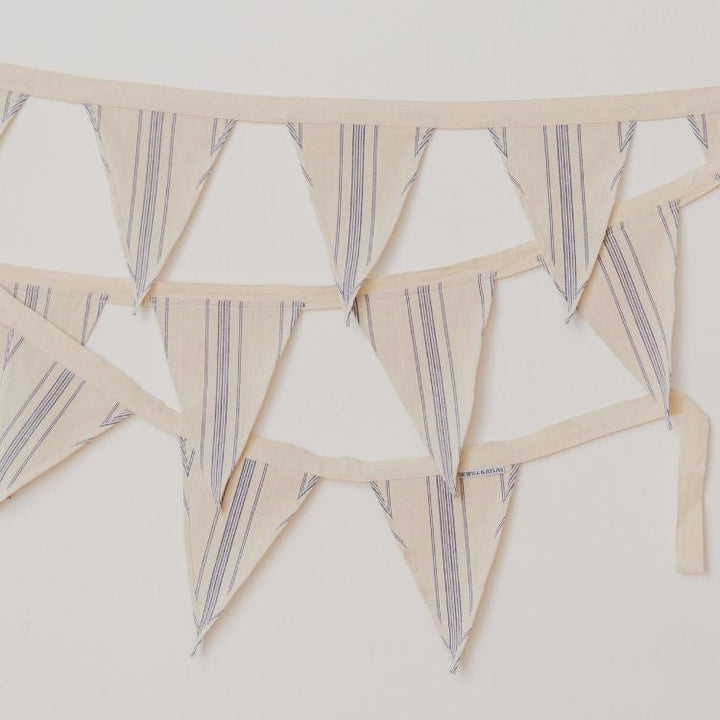 Natural Cotton Bunting - Ticking Stripe Homewares