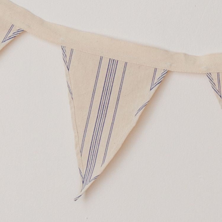 Natural Cotton Bunting - Ticking Stripe Homewares