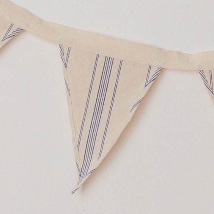 Natural Cotton Bunting - Ticking Stripe Homewares