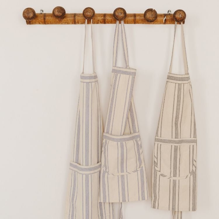 Cotton Ticking Stripe Apron