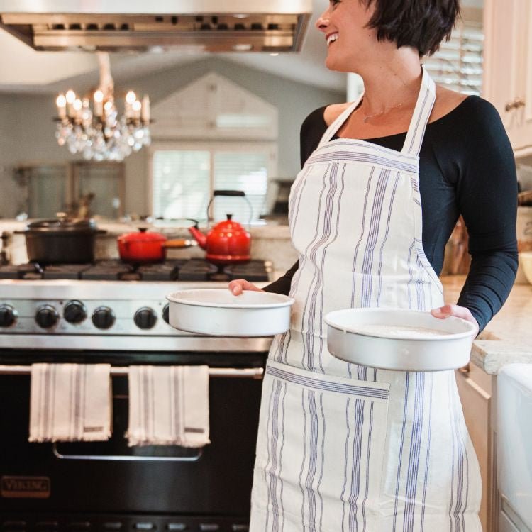 Natural Cotton Ticking Stripe Apron Homewares