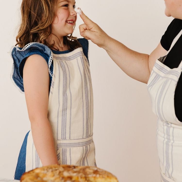 Natural Cotton Ticking Stripe Apron Homewares