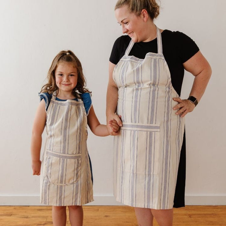 Natural Cotton Ticking Stripe Apron Homewares