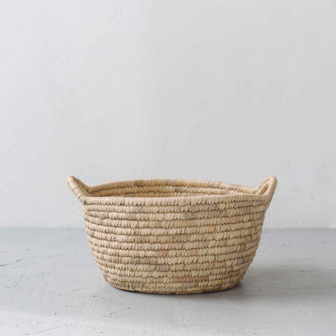 Palm Leaf Laundry Basket Low Oval New Arrivals