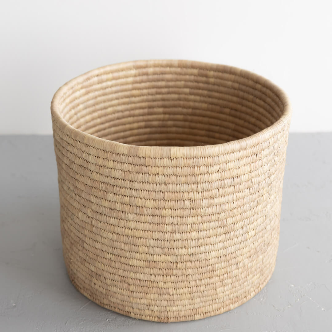 Palm Leaf Round Storage Basket Baskets & Storage