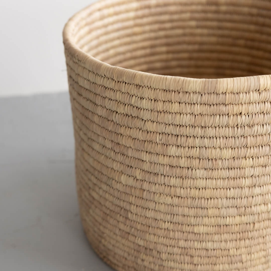 Palm Leaf Round Storage Basket Baskets & Storage