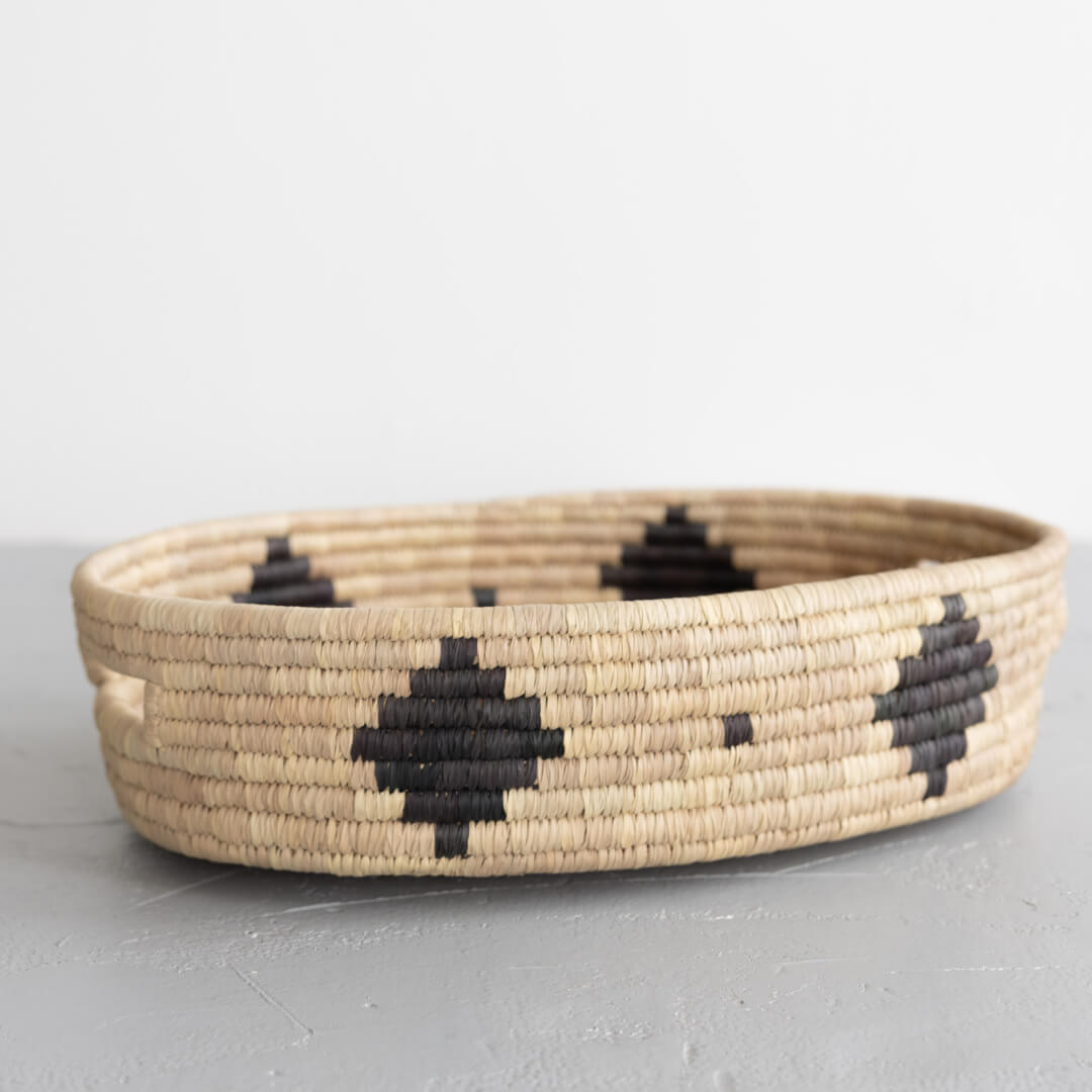 Palm Leaf Small Woven Oval Tray New Arrivals