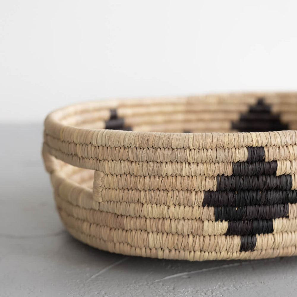 Palm Leaf Small Woven Oval Tray New Arrivals