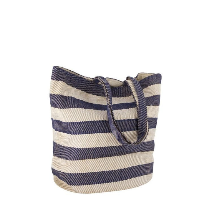 Provence Striped Tote - Indigo Bags & Totes