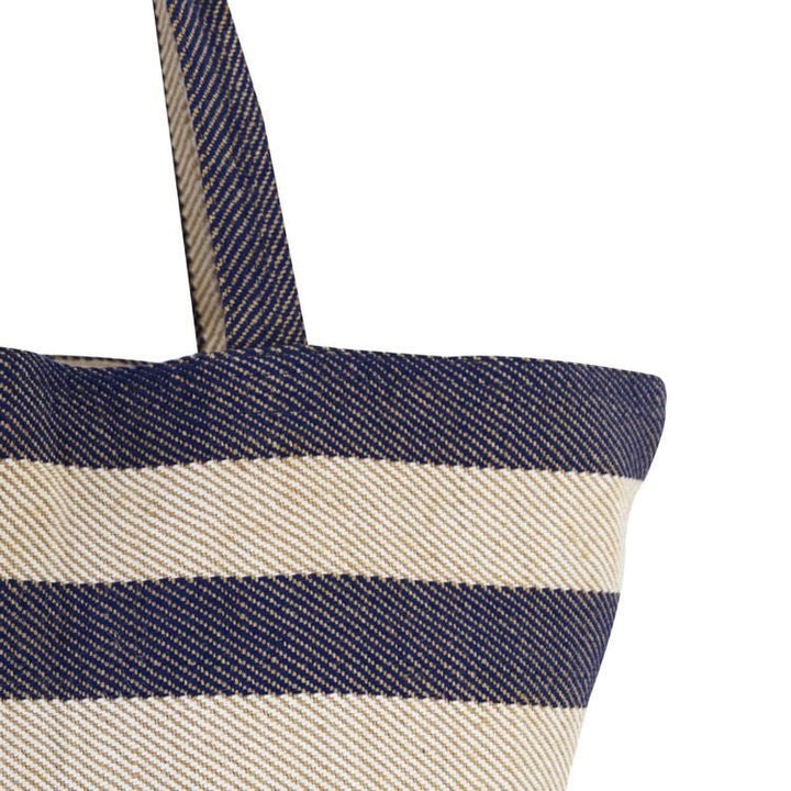 Provence Striped Tote - Indigo Bags & Totes