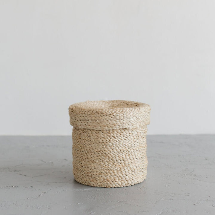 Round Jute Lidded Trio New Arrivals