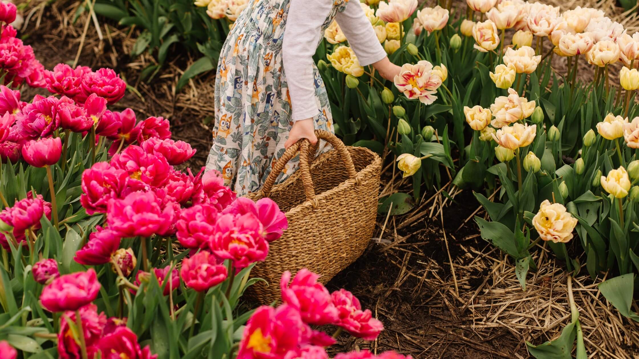 Tote and Flowers