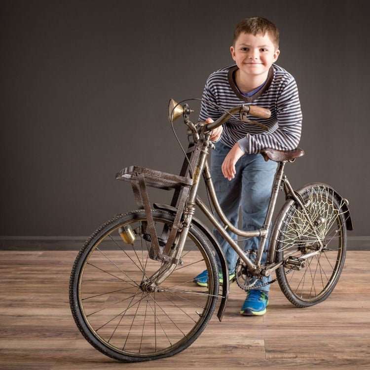 Vintage French Bicycle Rustic Charm for Decor – Will Atlas